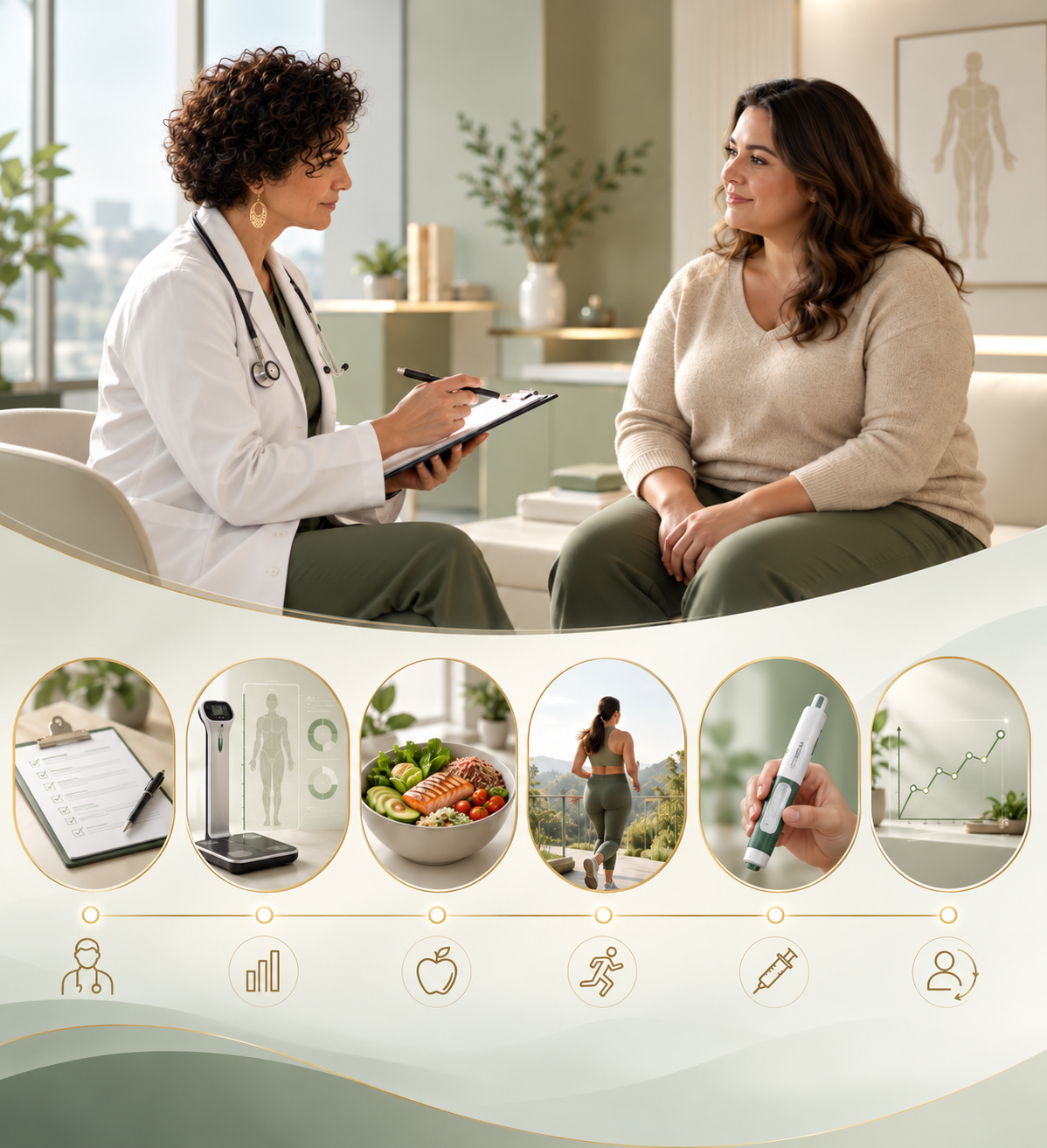 Avaliação médica e tratamento individualizado para emagrecimento